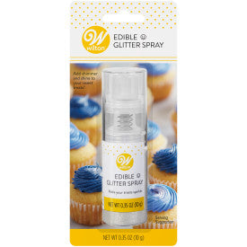 Wilton 0.35 oz Edible Glitter Spray Silver